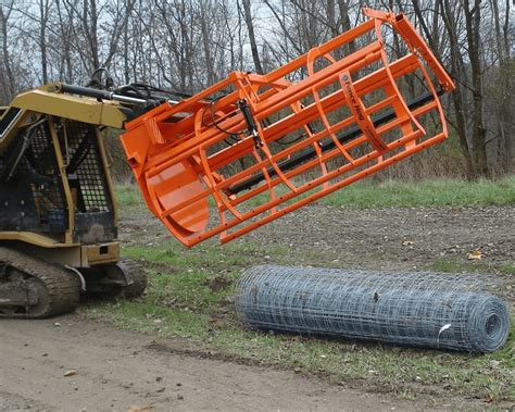 field fence unroller for skid steer|Fence Hog Chainlink Dispensers by EZG Manufacturing.